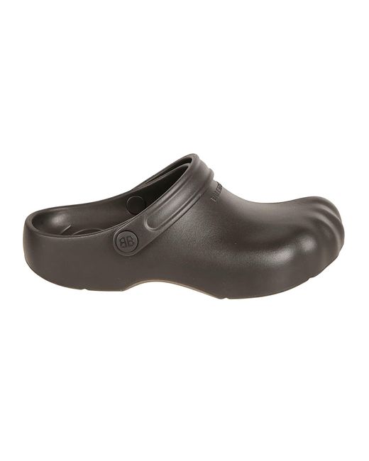 Balenciaga Brown Sunday Molded Clogs Sandals for men