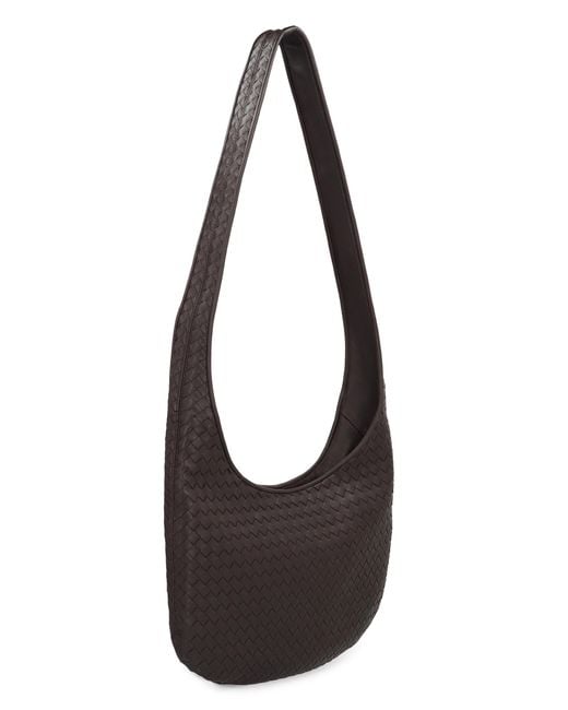 Bottega Veneta Black Leather Crossbody Bag Lamb Messenger for men