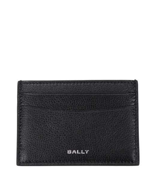 Bally Black Leather Cardholder Accessory for men