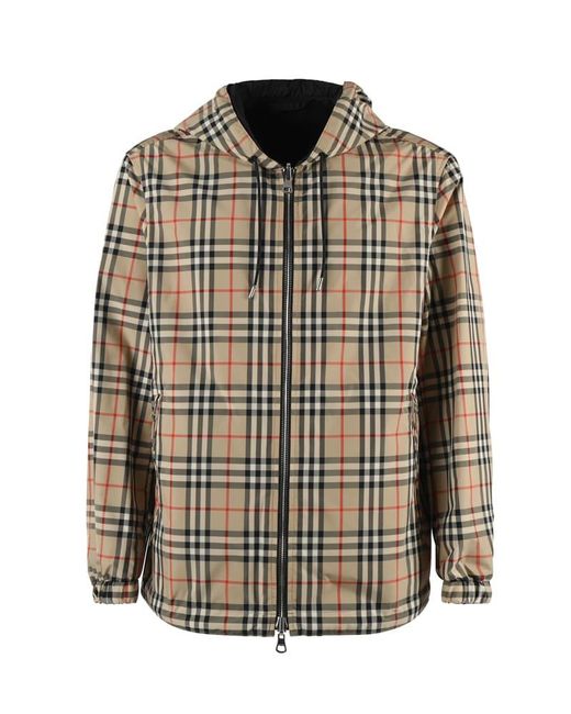 Burberry Multicolor Reversible Jacket With Vintage Check Pattern for men