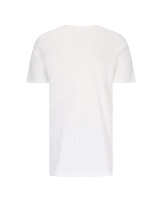 Rick Owens White Printed T-shirt for men