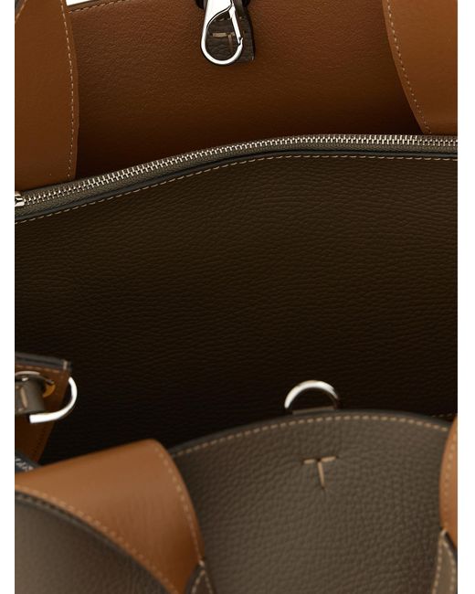 Tod's Brown Calfskin Handbag Bag