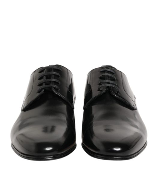 Dolce & Gabbana Black Classic Leather Oxford for men