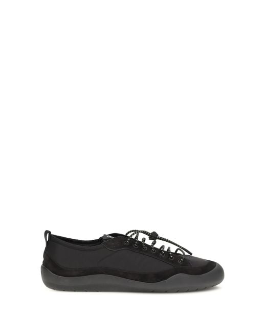 Prada Black Sneakers, Leather And Fabric Upper: Recycled Polyamide Trainers for men