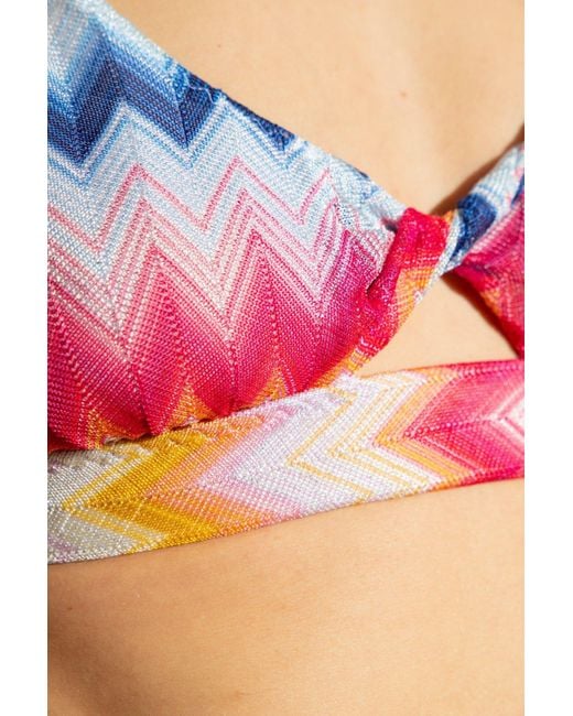 Missoni Multicolor Zigzag Printed Bikini Set