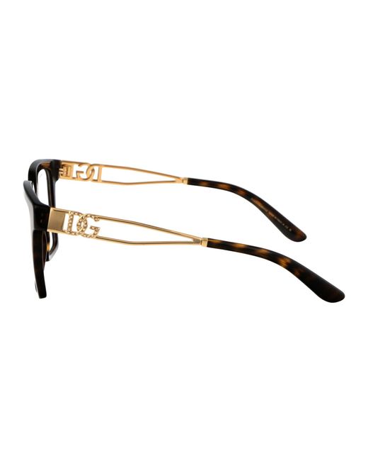 Dolce & Gabbana Black Dolce & Gabbana Havana Acetate Optical Glasses