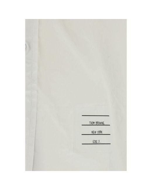 Thom Browne White Cotton Shirt for men