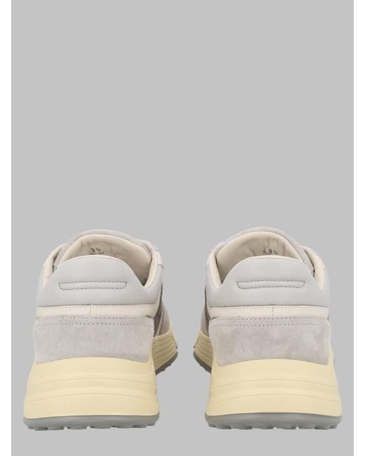 Hogan Gray Sneakers Hyperlight Calfskin Mutton Trainers for men