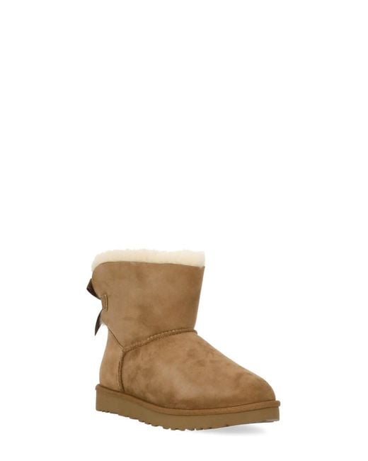 Ugg Brown Mini Bailey Bow Ii Boots