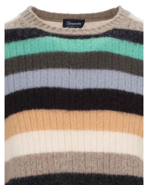 Drumohr Green Sweaters Lambswool for men