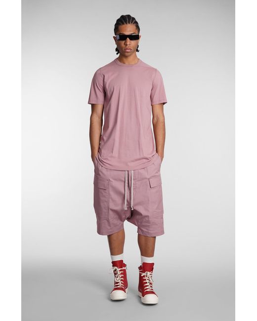 Rick Owens Pink Level T T-Shirt for men