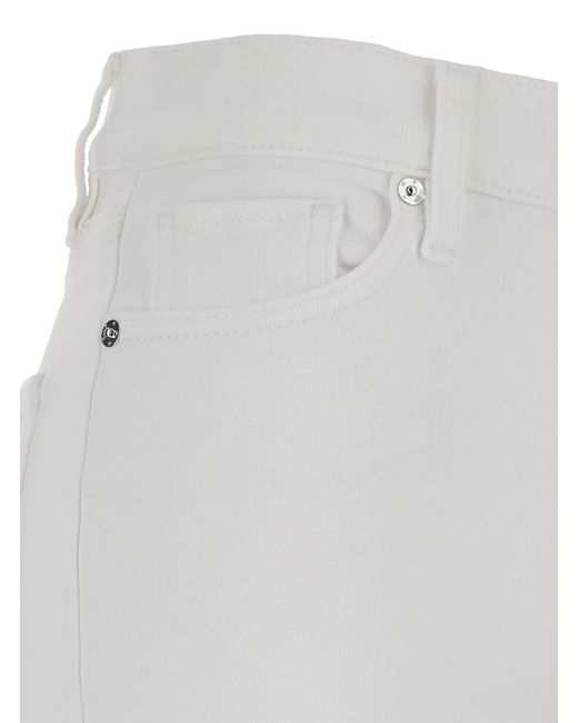 FRAME White Jeans Le Slim Palazzo Denim