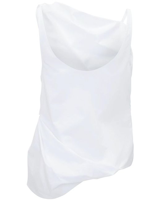 J.W. Anderson White Twisted Cotton Vest Top