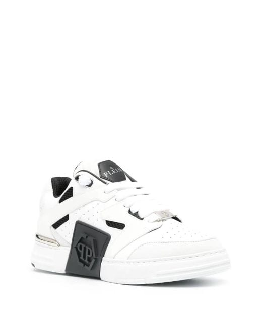 Philipp Plein White And Phantom Street Sneakers for men