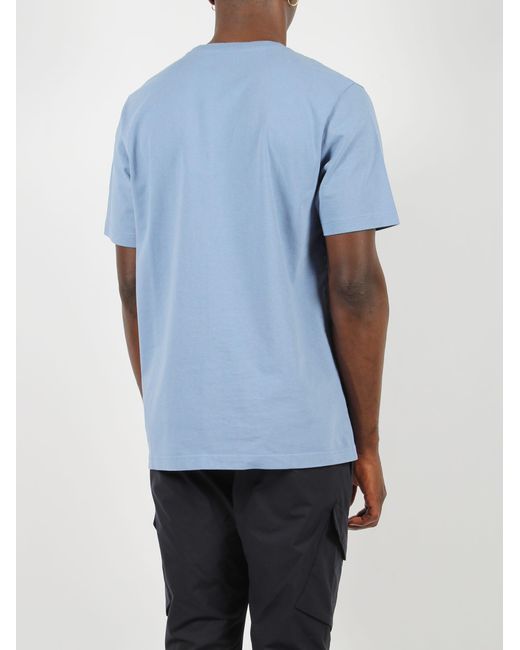Maison Kitsuné Blue Bold Fox Head Patch T-Shirt for men