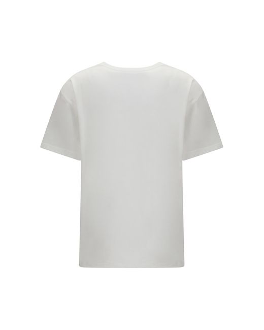 Valentino White Printed Cotton T-Shirt T-Shirts
