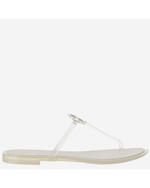 Tory Burch White Mini Miller Jelly Sandals Polyurethane Slippers