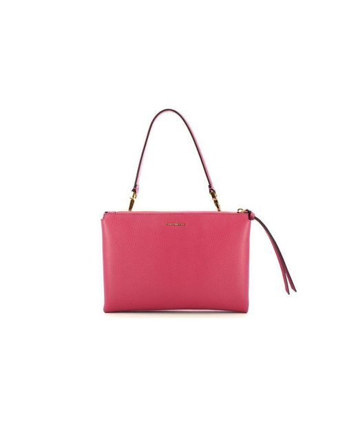 Coccinelle Pink Crossbody Bag Cow Leather Crossbody-Bags