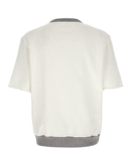 Brunello Cucinelli White Cotton Sweatshirt Clothing for men