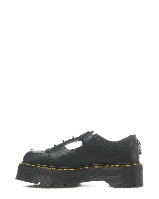 Dr. Martens Gray Bethan Piercing Platform Mary Jane Shoes