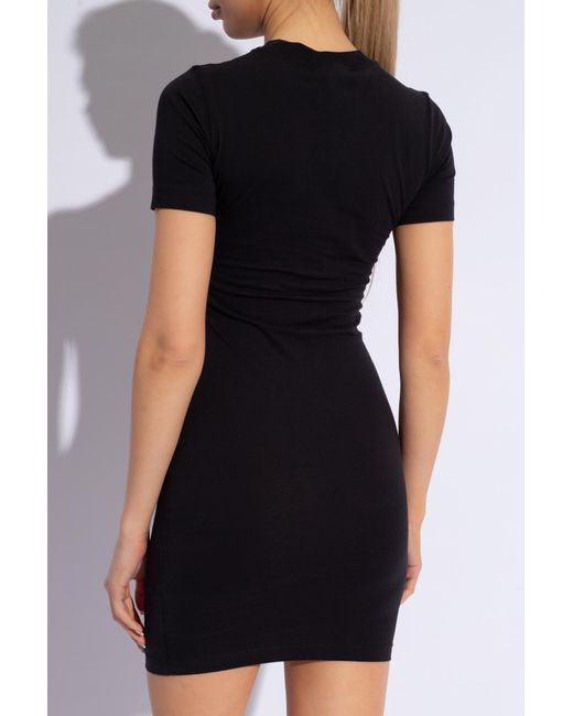 Versace Black Printed Dress