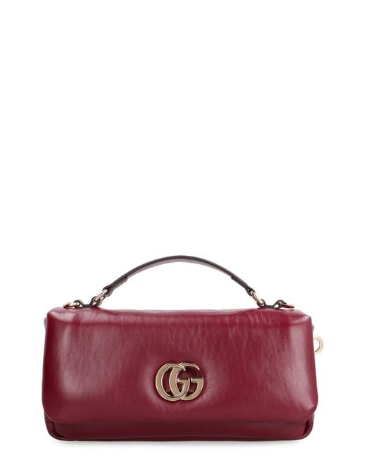 Gucci Purple Small Milano Lamb Leather Handbag Handbags