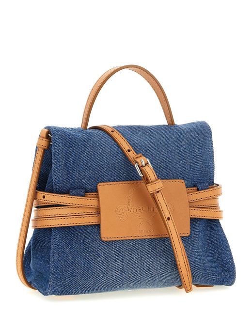 Moschino Blue 'Tie Me' Handbag