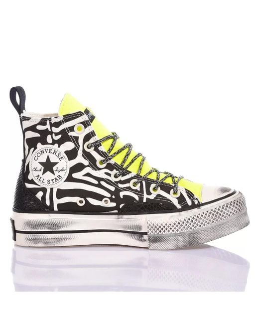 MIMANERA Zebra Print Converse Platform in Blue Lyst