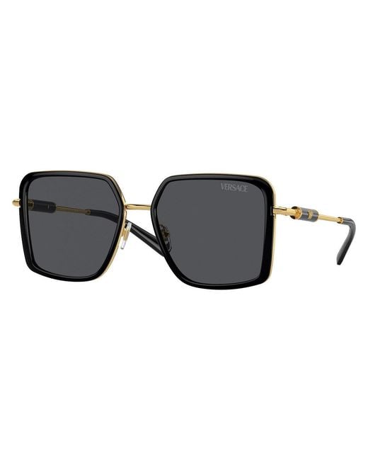 Versace Black Sunglasses Square Full Rim, Frame And Dark Lens Ve2261100287