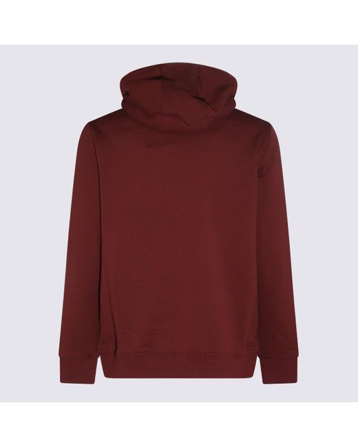 Burberry Red Burgundy Cotton Sweatshirt for men