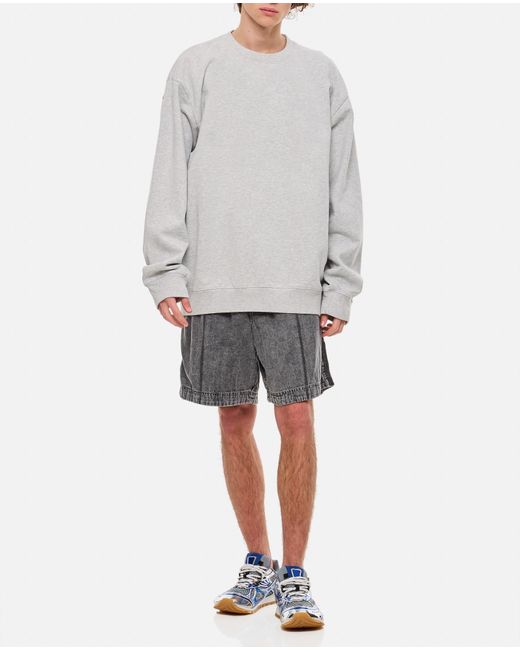 Wooyoungmi Gray Cotton Shorts for men