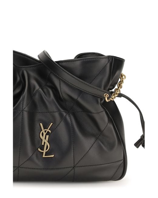 Saint Laurent Black Pouch Jamie Lambskin Shoulder Bags