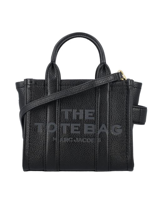 Marc Jacobs Black The Mini Tote Leather Bag