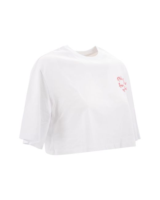 Philosophy Di Lorenzo Serafini White Logo-Print Sleeveless Cotton T-Shirt