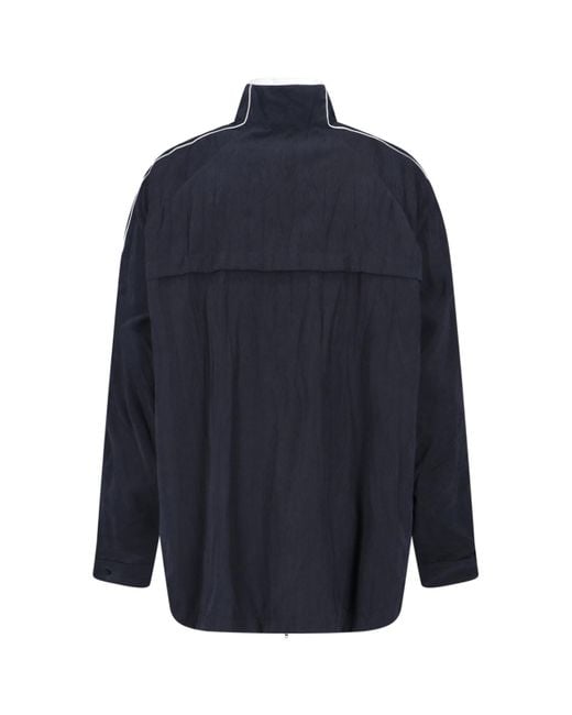 Balenciaga Blue Giazza Zip Logo