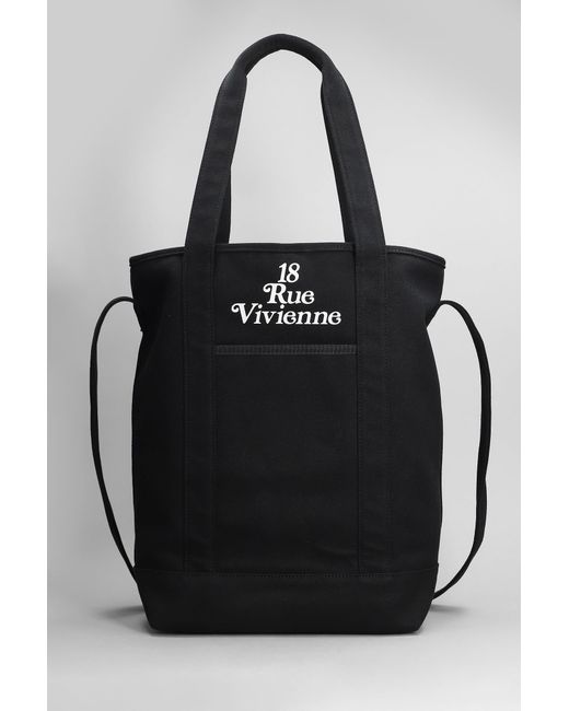 KENZO Tote In Black Cotton