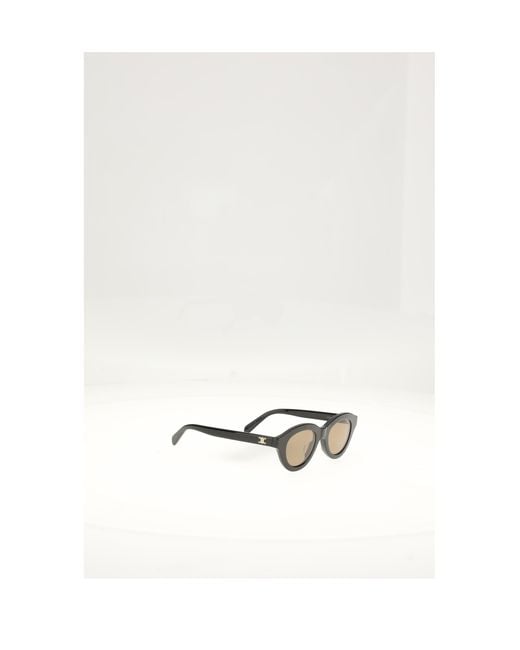 Céline White Sunglasses Triomphe Mini 01 Acetate