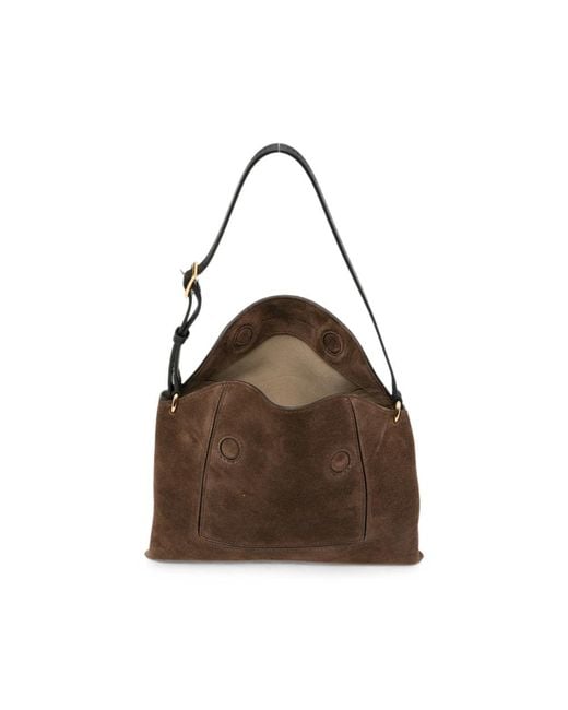 Wandler Brown Shoulder Bag Penelope Slouch Suede