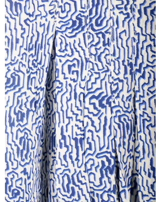Isabel Marant Blue Eolia Midi Skirt
