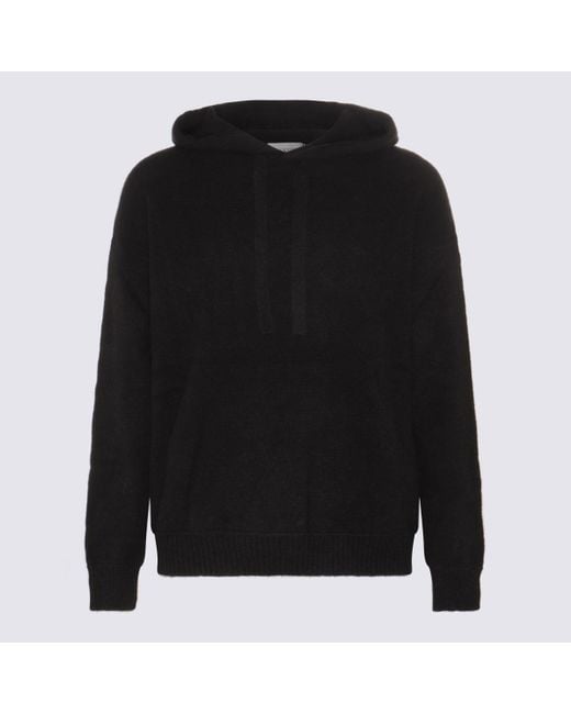 Laneus Black Cashmere And Silk Blend Sweater for men