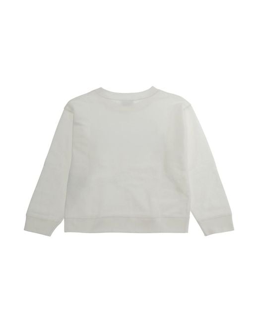 Gucci White Crewneck Sweatshirt Cotton Hoods & Sweatshirts