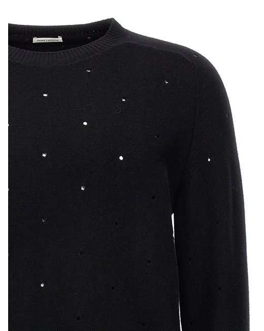 Saint Laurent Black Openwork Sweater Sweater, Cardigans for men