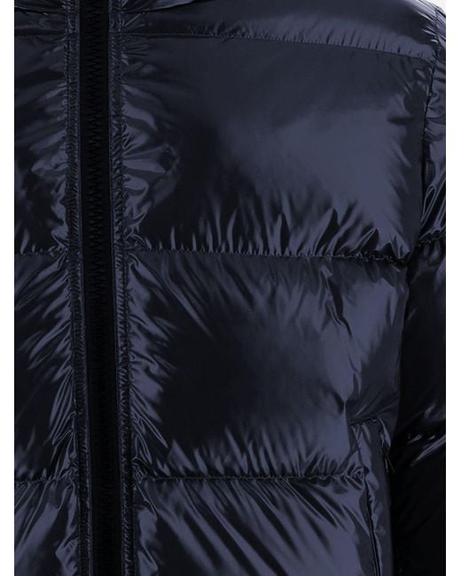 Herno Blue Down Jacket Quilted Nylon Padded for men