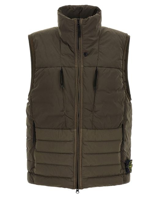 Stone Island Green 'Seamless Tunnel Nylon Down-Tc' Vest for men