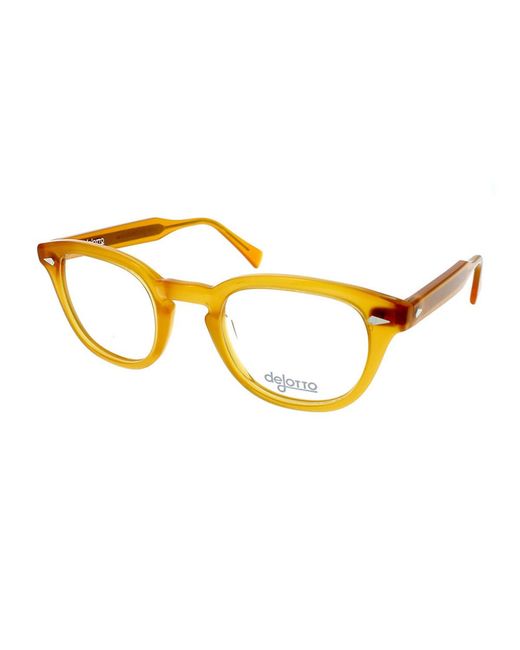DELOTTO Yellow Dl11 8006 Celluloid Occhiali Vista for men