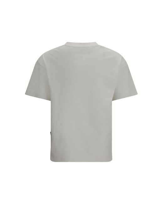 Palm Angels Black T-Shirt I Love Pa Off- Cotton T-Shirts for men
