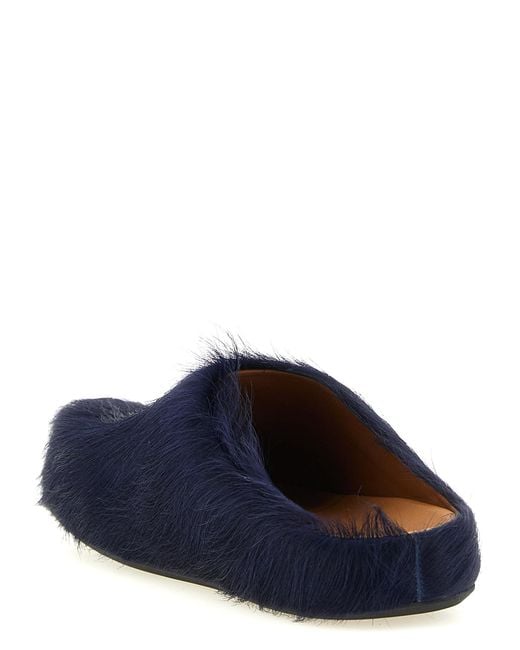 Marni Blue Calfskin Mules for men