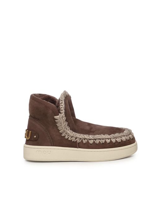 Mou Brown Sneakers Sheepskin