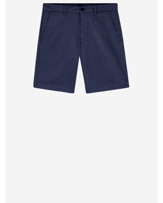 Boss Blue Shorts Cotton Stretch for men