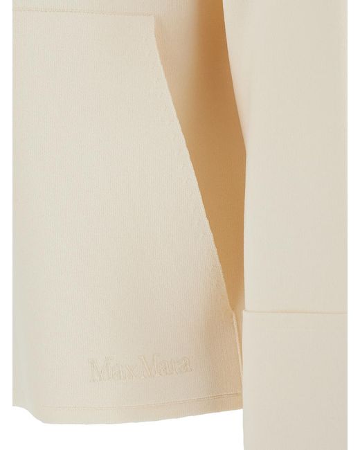 Max Mara White Sweatshirt Formato Viscose Sweatshirts